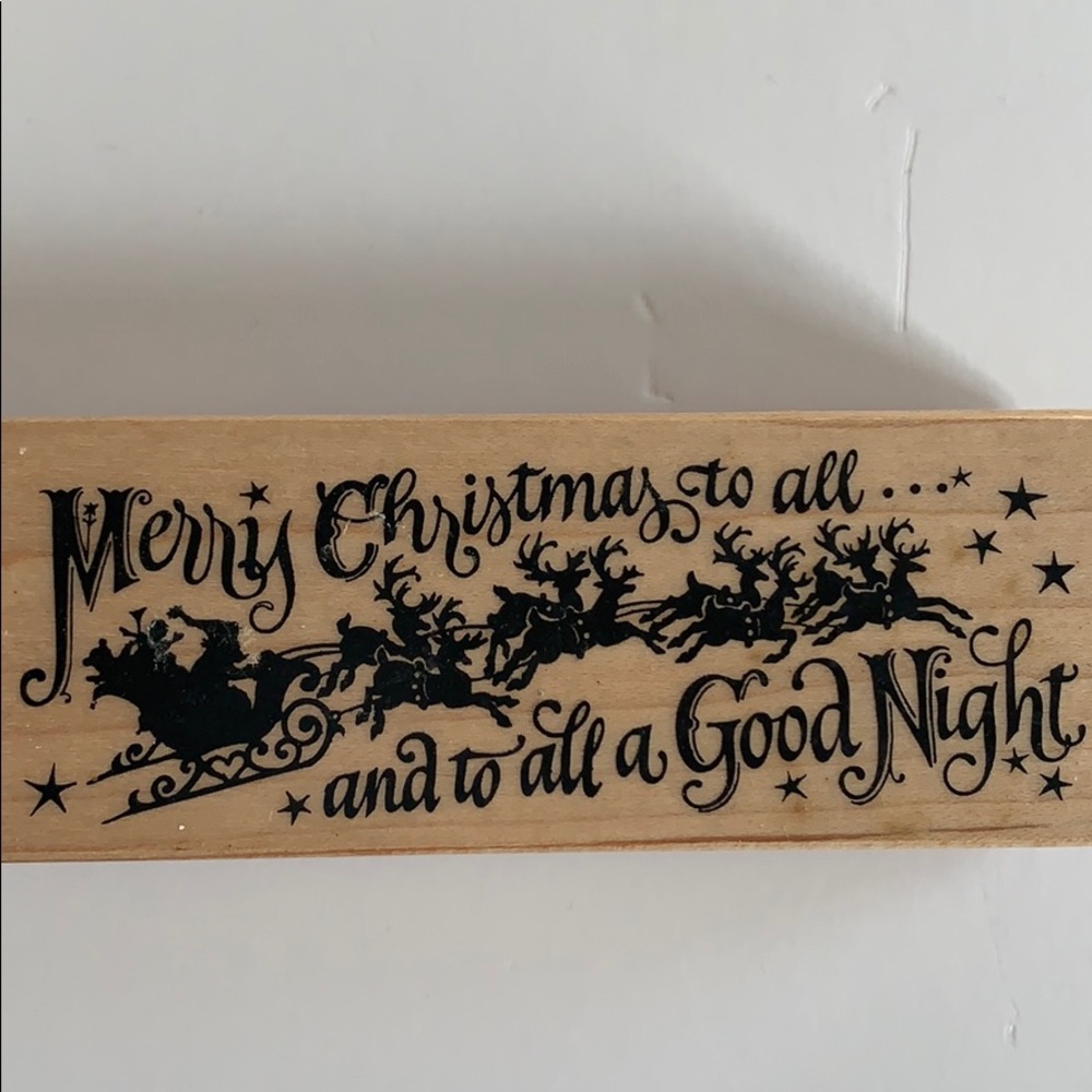 🍀 $10 3/$25! Lot of 3 holiday rubber stamps Stampendous - Picture 6 of 8